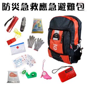金德恩 GS MALL 9合1 防災急救應急避難包 包包隨機款式出貨 防災包 避難包 地震包 急難包 急救包 戰爭包 防災避難包