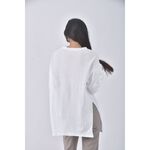 (XL) meu meu字母白色長袖上衣二手衣, , large