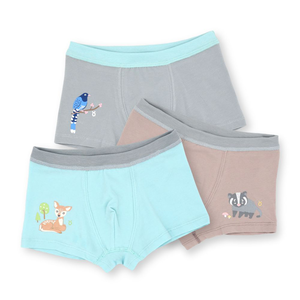 minihope歡樂森林男童四角褲(3件組C)
