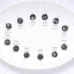 【Angel & Me】12 星座 正反 雙面 硬幣 s925 純銀 項鍊 生日 情人節 禮物, , large