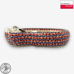 【SOLO Vintage】Cerraf Polish Pottery 24cm Cat Bowl Red and Blue Blossoming Elegance Series Made in Poland, , large