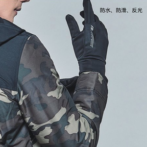 瑪榭防潑水觸控機能手套-L黑