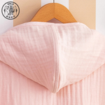 【SOLO Vintage】LCW Children's Poncho Hooded Bath Towel 100% Cotton Pink Made in Turkey, , large