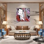 【御畫房】民俗系列二 國家一級畫師手繪油畫80×80cm(VF-183), , large