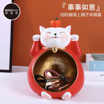 摩達客農曆春節◉銅金系大肚聚財福洞橘子紅白招財貓開運迎賓擺飾, , large
