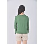 (S) uniqlo質感棉質綠色長袖上衣二手衣, , large
