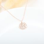 【Angel & Me】守護 生命樹 s925 純銀 厚鍍 18k 玫瑰金 項鍊 福音 聖誕節禮物, , large