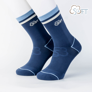 【SOFT】Light Compression socks-Ocean marine blue (21-26cm)