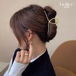 【Gulicc】古莉可 髮夾 金屬編繩波浪磨砂鯊魚夾, , large
