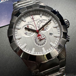 [星晴錶業]MASERATI手錶,44mm,R8873603001白色錶面銀錶殼銀色精鋼錶帶款, , large