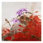 【御畫房】鳥語花香 國家一級畫師手繪油畫80×80cm(VF-169), , large