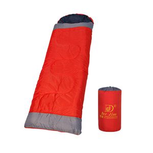 【露營用品】彩色100%中空纖維棉睡袋(附枕頭)-顏色隨機出貨