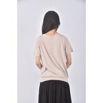 (S) lativ棉質杏色短袖上衣二手衣, , large