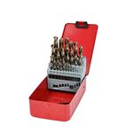 台灣現貨！直柄麻花鑽鑽頭組25支組 套組 高速鋼HSS-6542 六角圓柄鑽頭 含鈷鑽頭組 鑽尾套組 鎢鋼鑽頭 鑽尾收納, , large