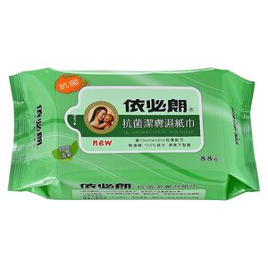 依必朗抗菌潔膚濕紙巾_綠茶清新(88抽/包)