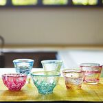 日本津輕 手工清酒杯 4入禮盒組 金益合玻璃器皿, , large