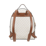 Michael Kors Sheila 滿版標誌塗層帆布拉鍊口袋中型後背包(香草白), , large