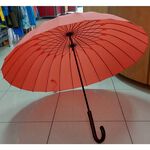 【周周生活】雨傘 現貨 傘 遮陽傘 陽傘 大雨傘 日式素色24支骨架 直傘 晴雨傘 抗uv傘 防潑水 防風雨傘 快速出貨, , large