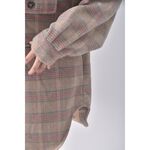 (XL) nagumo miyuki質感格紋杏色外套二手衣, , large
