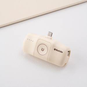 [亞瑟3C]solide 索力得
5000mAh Type-C Hammer 小榔頭 多功能輕巧萬用行動電源-奶茶