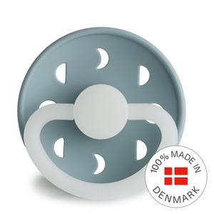 FRIGG Moon Phase - Round Silicone Pacifier - Stone Blue Night - Size 2