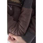 (S) 【國泰航空永續合作】abercrombie fitch質感棉質連帽棕色外套二手衣, , large