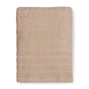 MORINO有機棉超柔緞條浴巾/米-70x138cm