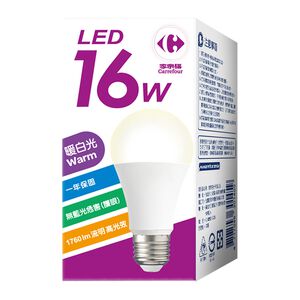 家福LED燈泡16W-暖白光