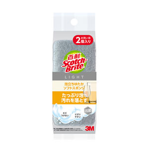 百利日系3層海綿菜瓜布細緻柔刷2片裝