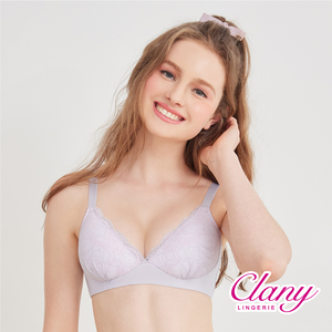 【可蘭霓Clany】台灣製立體美型2.0無鋼圈吸濕排汗 S-Q/2XL 旅行內衣 星晨灰 6976-61