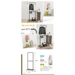 【H&R安室家】簡約工業風單桿衣架 LS125, 氣質白, large