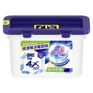 白蘭4X極淨酵素抗病毒洗衣球室內晾曬189G