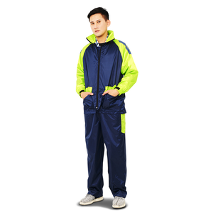 [TDN] Fengxing Racing Two-Piece Raincoat (Sports Raincoat ES4302) Navy Blue Size M