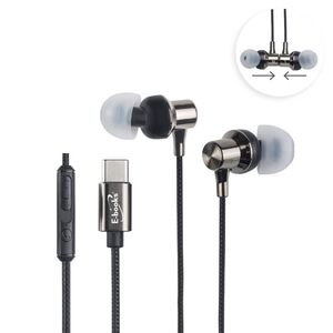 E-BOOKS SS40 Titanium Type C Magnetic Suction In-Ear Headphones High-Resolution Sound Quality Incoming Call Answering Function Hidden Microphone Design