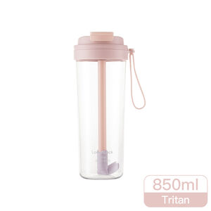樂扣嚼對FUN飲吸管杯850ml-掀蓋/莓果葡萄
