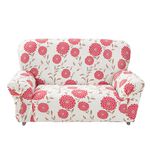 【格藍傢飾】花雅三防棉柔彈力沙發套-紅1人座/2人座/3人座/1+2+3人座 萬用沙發罩彈性防滑全包, , large