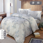 100%純天絲頂級60S雙人加大四件式床包被單組-春曉, , large
