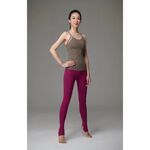 YOGA FLOW Barbie Tank - 細肩帶側邊簍空長版上衣 - 亞麻棕 Bistre, , large