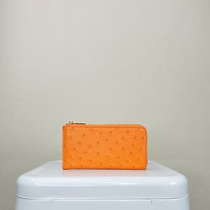 【M2nd】 Ostrich Slim Zip Wallet