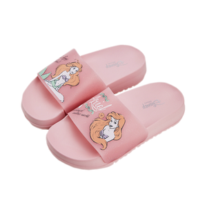 迪士尼美人魚兒童拖鞋<粉色-21cm>