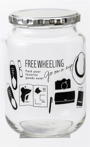 Transparent airtight jar (travel-large)