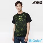 KINGO-超大尺碼-男款 圓領 排汗衫-黃-415601, , large