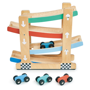 Mentari 坡道競速小車隊(木製玩具/玩具車)