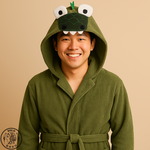 【SOLO Vintage】Bathrobe Crocodile Green S, , large