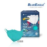 【醫碩科技】藍鷹牌 N95醫用立體型成人口罩 五層防護 壓條款 多色可選, , large