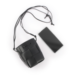 BOTTEGA VENETA Cassette 小羊皮編織迷你水桶包/黑色, , large