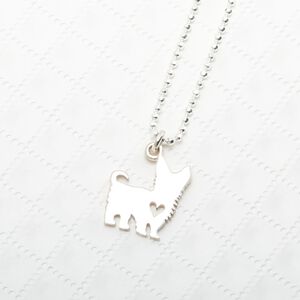【Angel & Me】Yorkshire Dog s925 sterling silver necklace Birthday gift