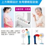 SANLUX Sanyo Taiwan 16-inch DC Inverter Remote Control Stand Fan EF-P16DHS1, , large