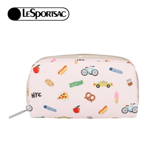 Lesportsac Rectangular Cosmetic 長形化妝包 收納包 女包(紐約城市插畫)