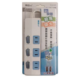 2P 3switch 3 outlet strip